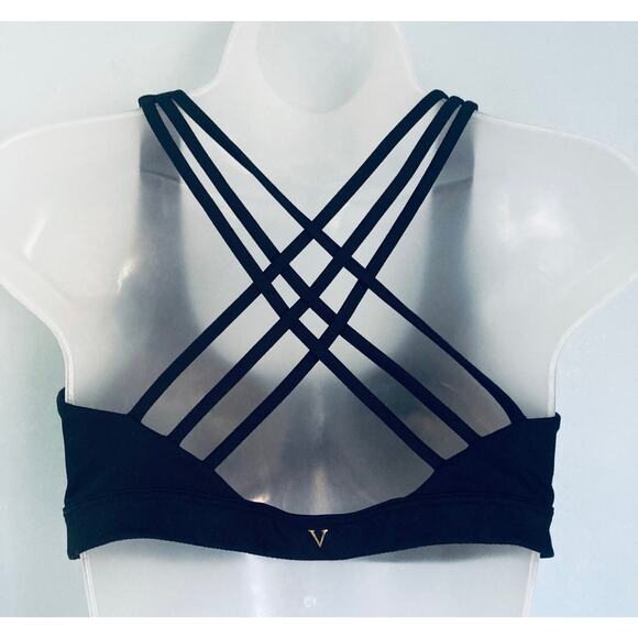Victoria's Secret Sports Bra Bralette Medium Black - Picture 3 of 6